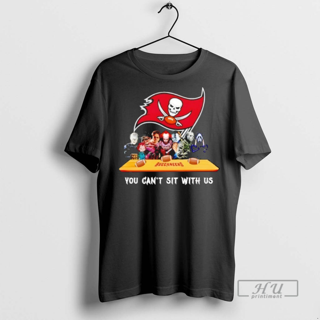 Trending Horror Movie Characters You Cant Sit With Us Tampa Bay Buccaneers Halloween Graphic Tee