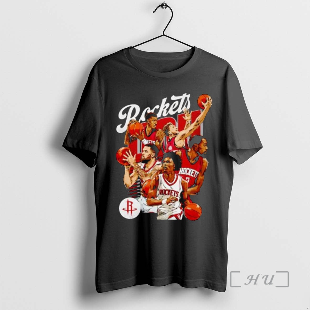 Trending Houston Rockets Starting 5 Retro Vibe Graphic T-Shirts, Hoodie, Sweatshirt | PrintMintTees.com
