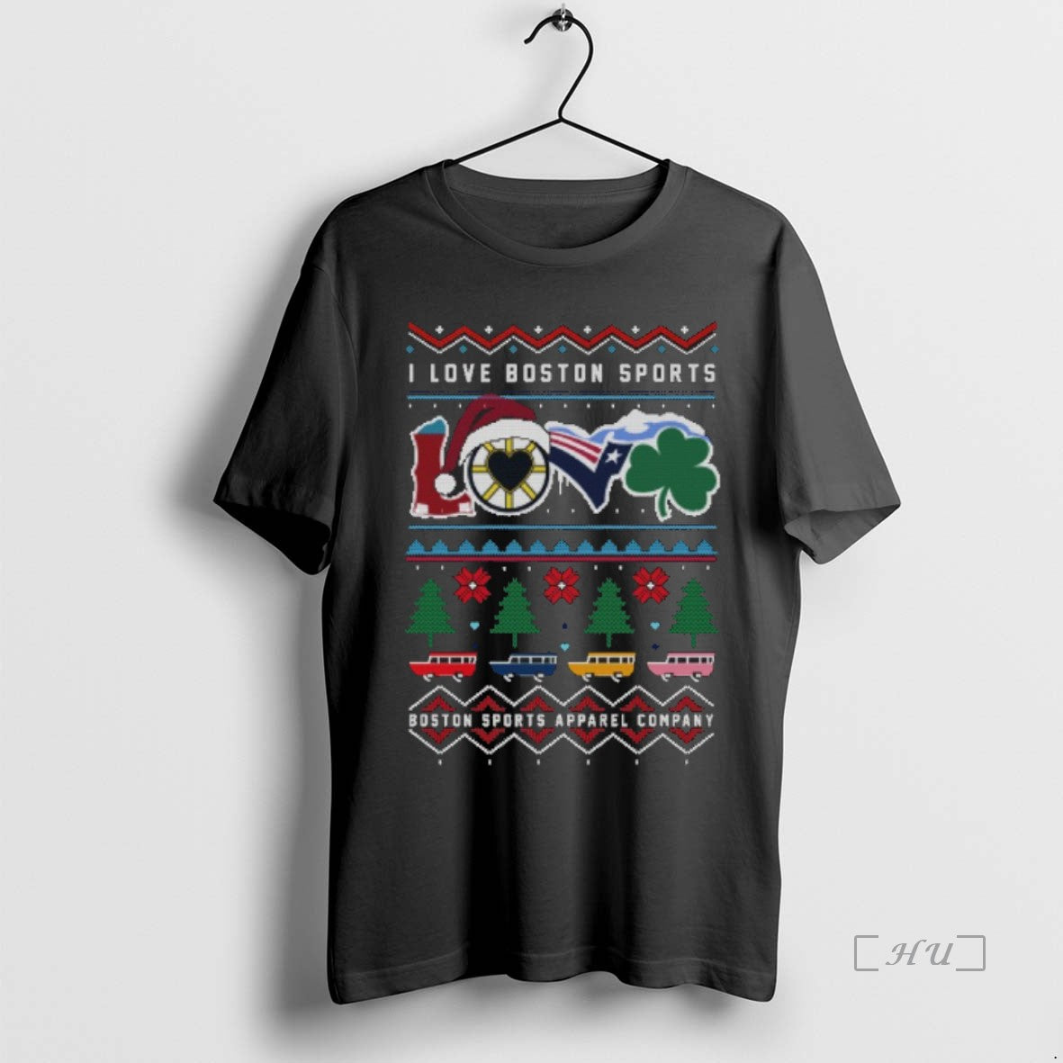 Trending I Love Boston Sports Love 2025 Ugly Christmas T-Shirts, Hoodie, Sweatshirt | PrintMintTees.com