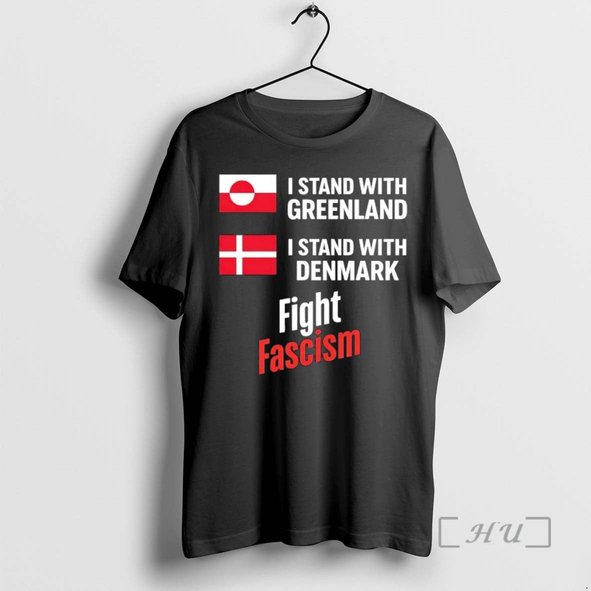 Trending I Stand With Greenland Istand With Denmark Fight Fascism T-Shirts, Hoodie, Sweatshirt | PrintMintTees.com