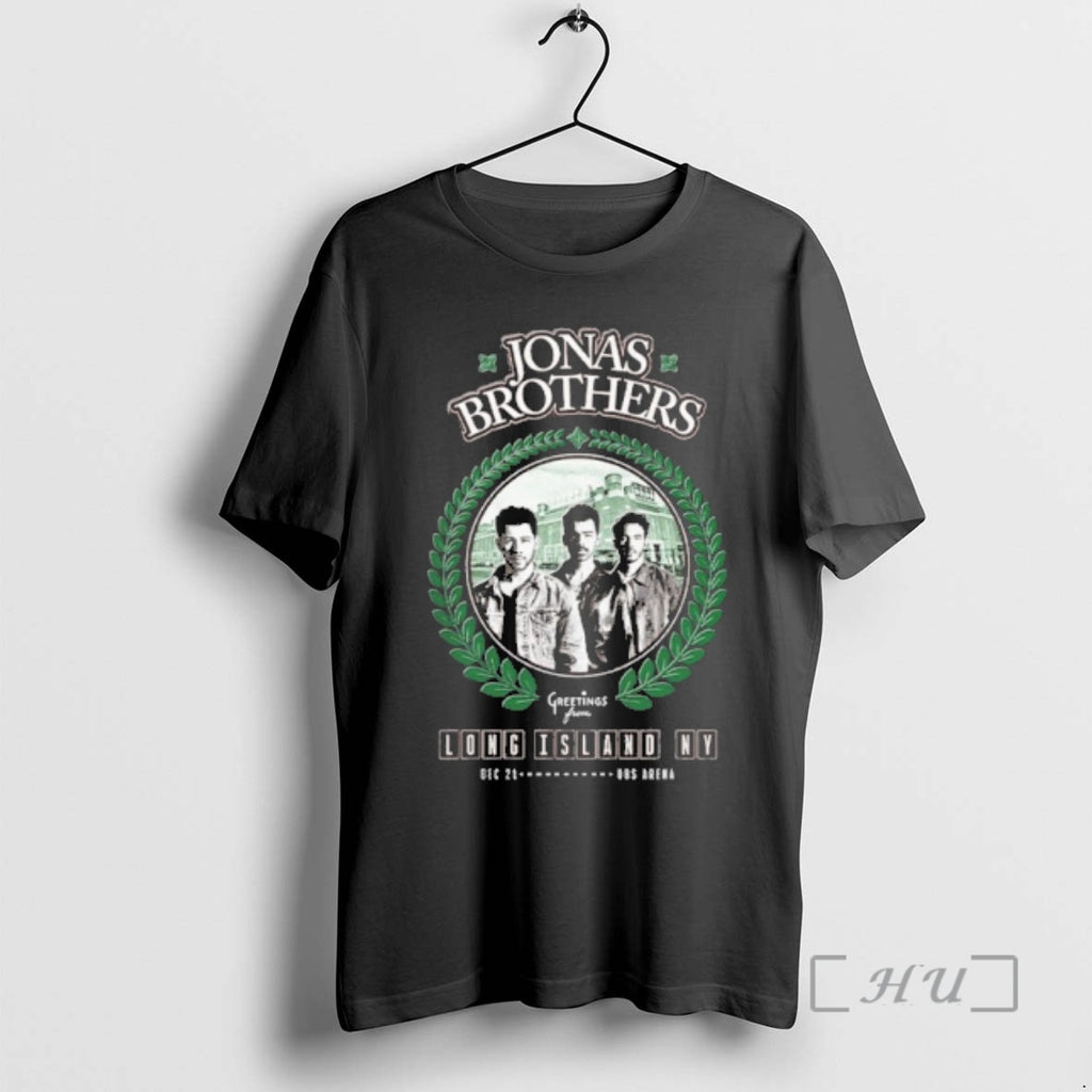 Trending Jonas Brothers Greetings From Long Island Ny December 21 T-Shirts, Hoodie, Sweatshirt | PrintMintTees.com