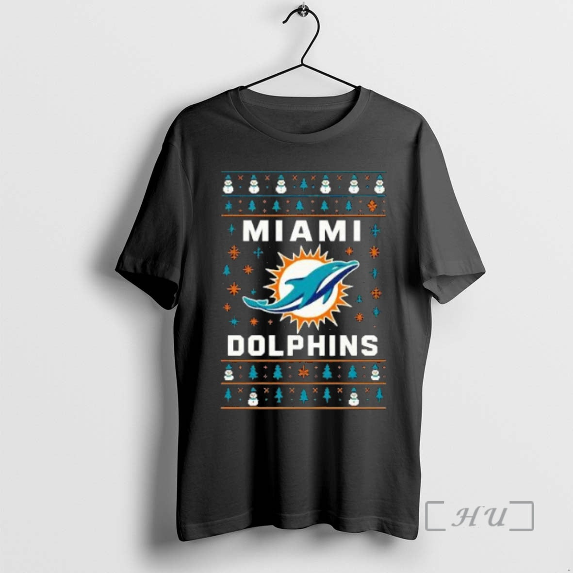 Trending Miami Dolphins 2025 Ugly Christmas Logo T-Shirts, Hoodie, Sweatshirt | PrintMintTees.com
