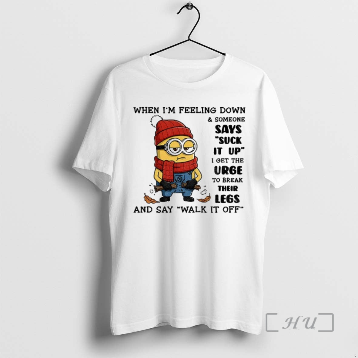 Trending Minion When Im Feeling Down Someone Says Suck It Up I Get The Urge T-Shirts, Hoodie, Sweatshirt | PrintMintTees.com