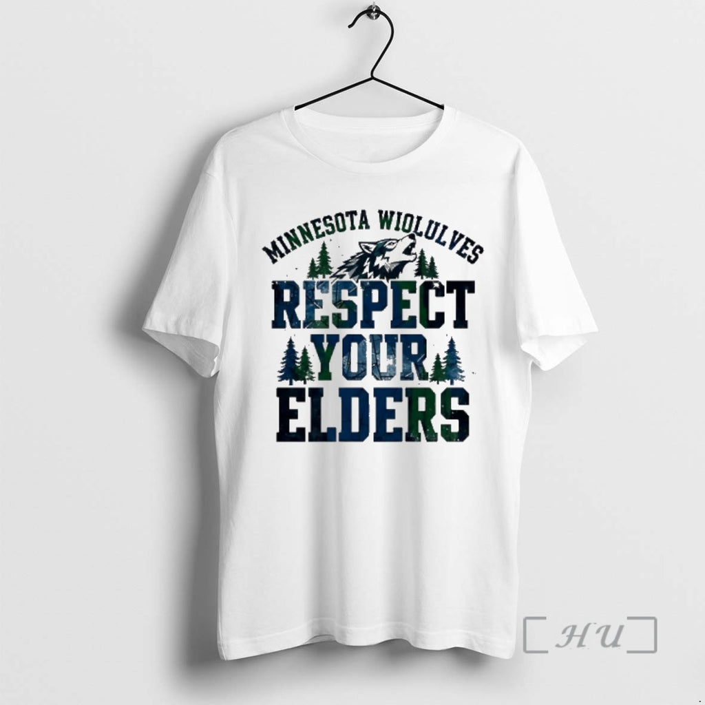 Trending Minnesota Timberwolves Respect Your Elders T-Shirts, Hoodie, Sweatshirt | PrintMintTees.com