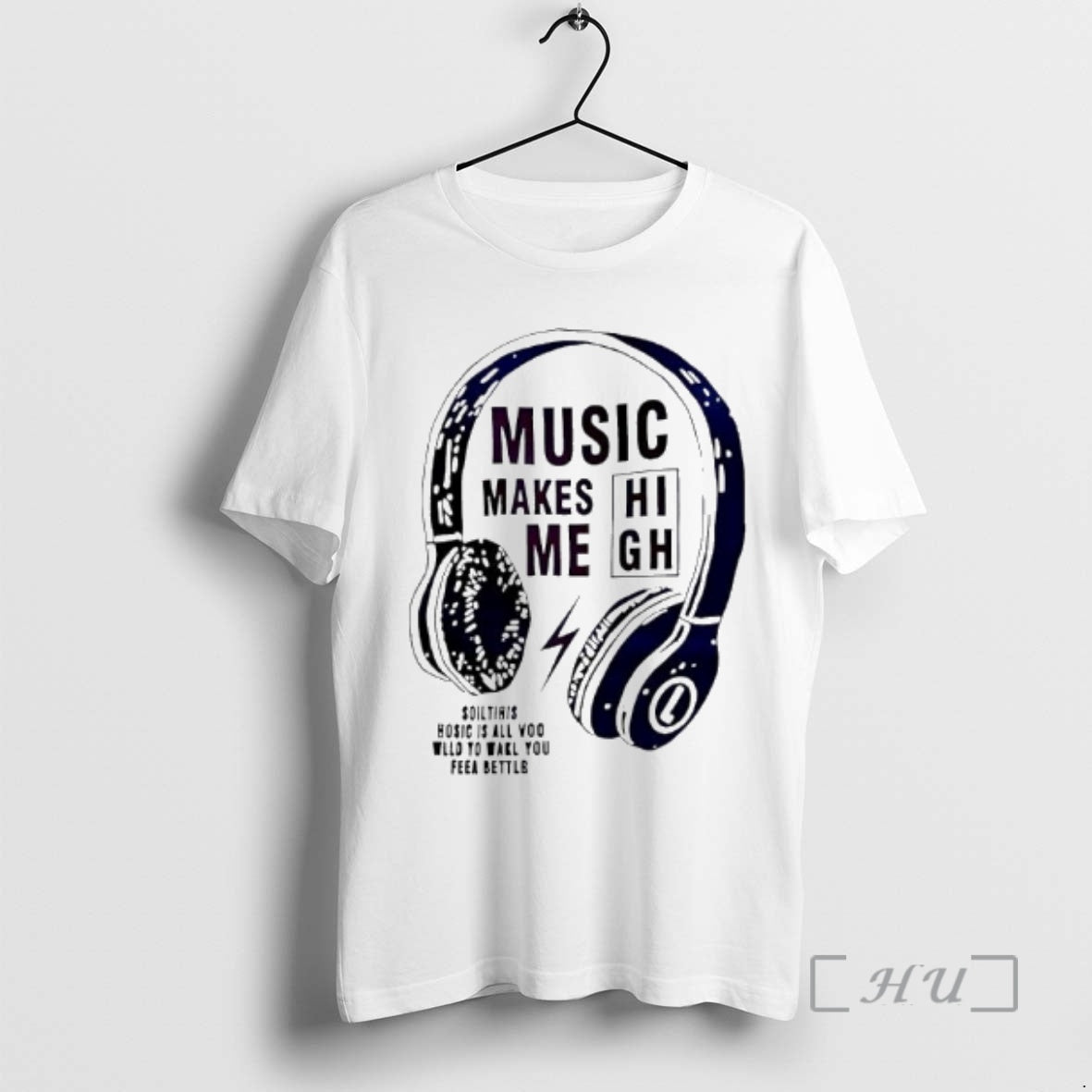 Trending Music Makes Me High Slogan Graphic T-Shirts, Hoodie, Sweatshirt | PrintMintTees.com