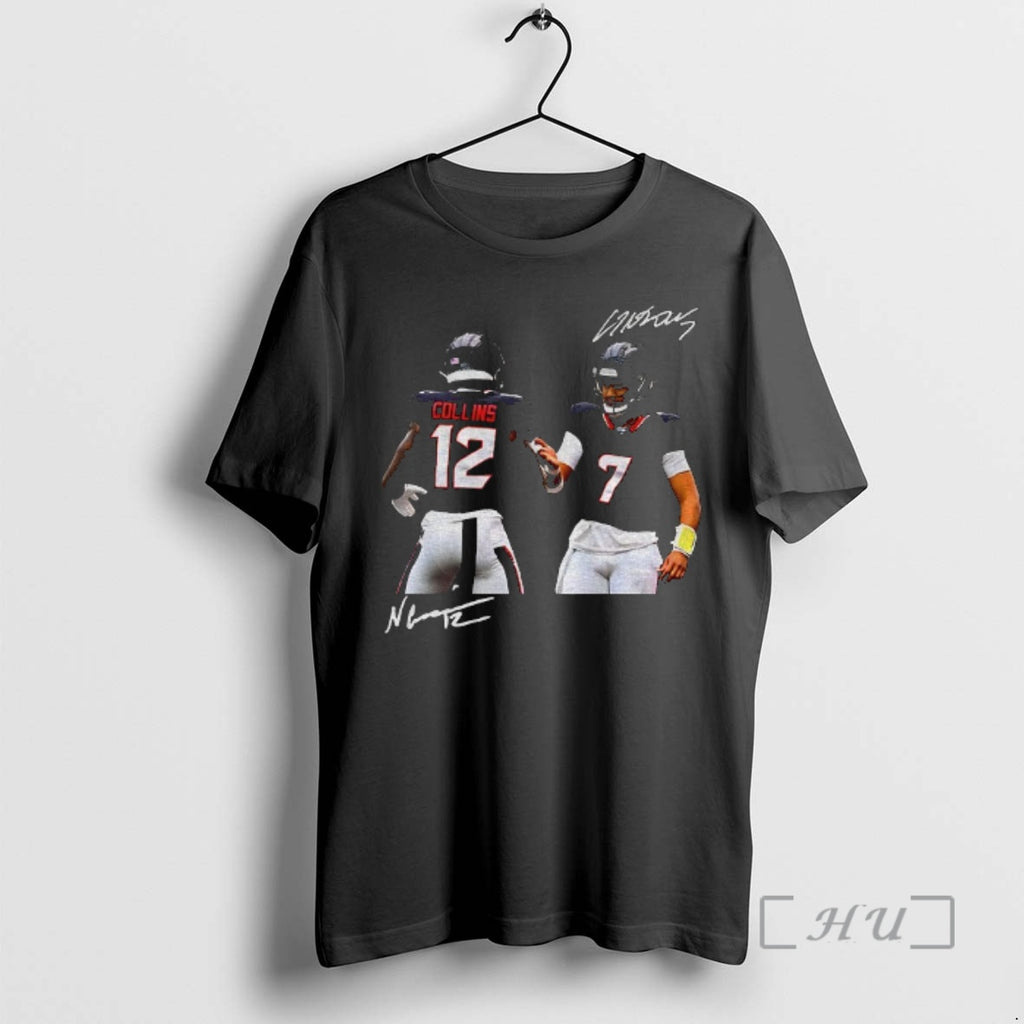 Trending Nico Collins And Cj Stroud Houston Texans Football Signature Vintage Premium T Shirts Sweater Hoodie, Sweatshirt