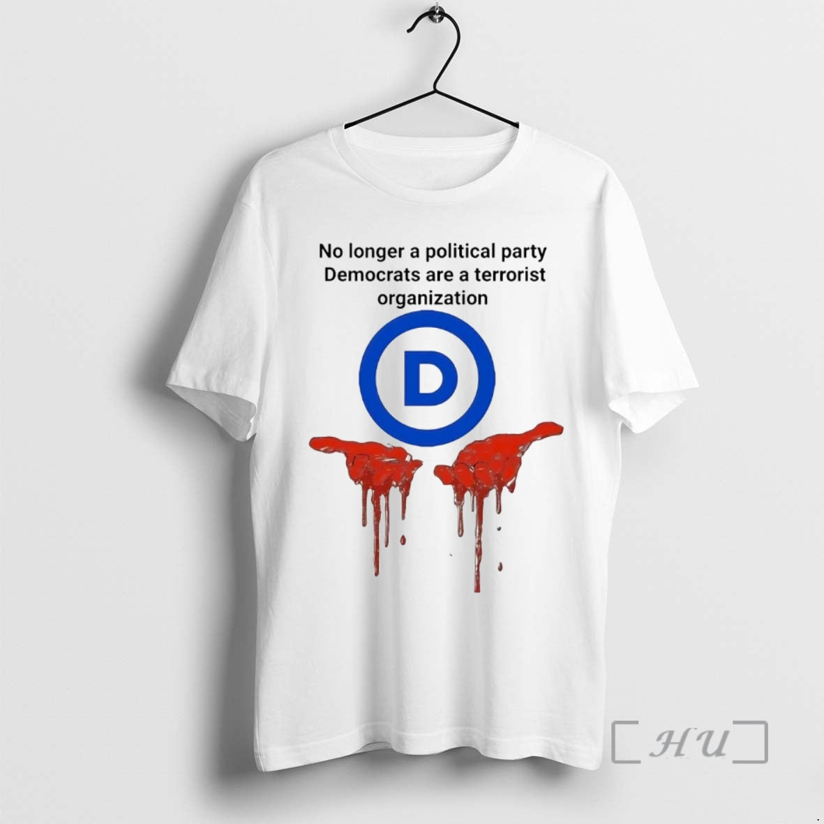 Trending No Longer A Political Party Democrats Are A Terrorist Organization Premium T Shirts Sweater Hoodie, Sweatshirt