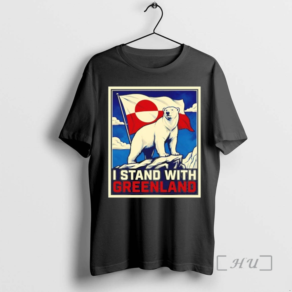 Trending Polar Bear I Stand With Greenland Hope T-Shirts, Hoodie, Sweatshirt | PrintMintTees.com