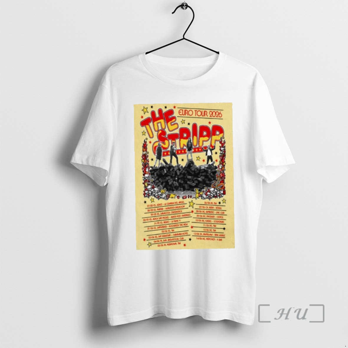 Trending The Stripp European Tour 2026 T-Shirts, Hoodie, Sweatshirt | PrintMintTees.com