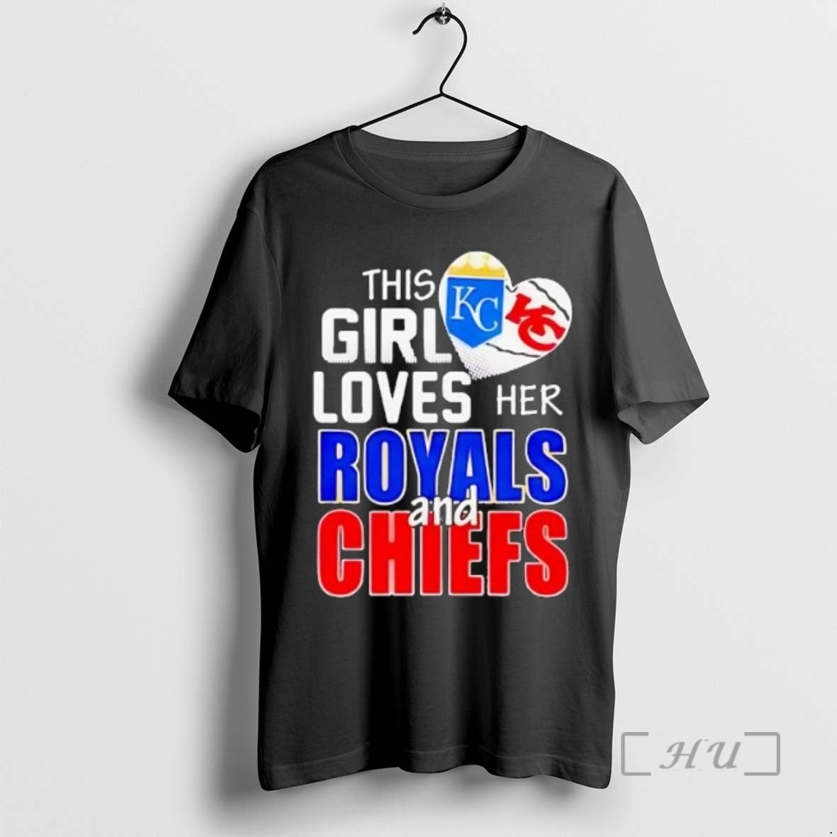 Trending This Girl Loves Her Missouri Sports Royals And Chiefs Logo 2025 Premium T Shirts Hoodie, Sweatshirt
