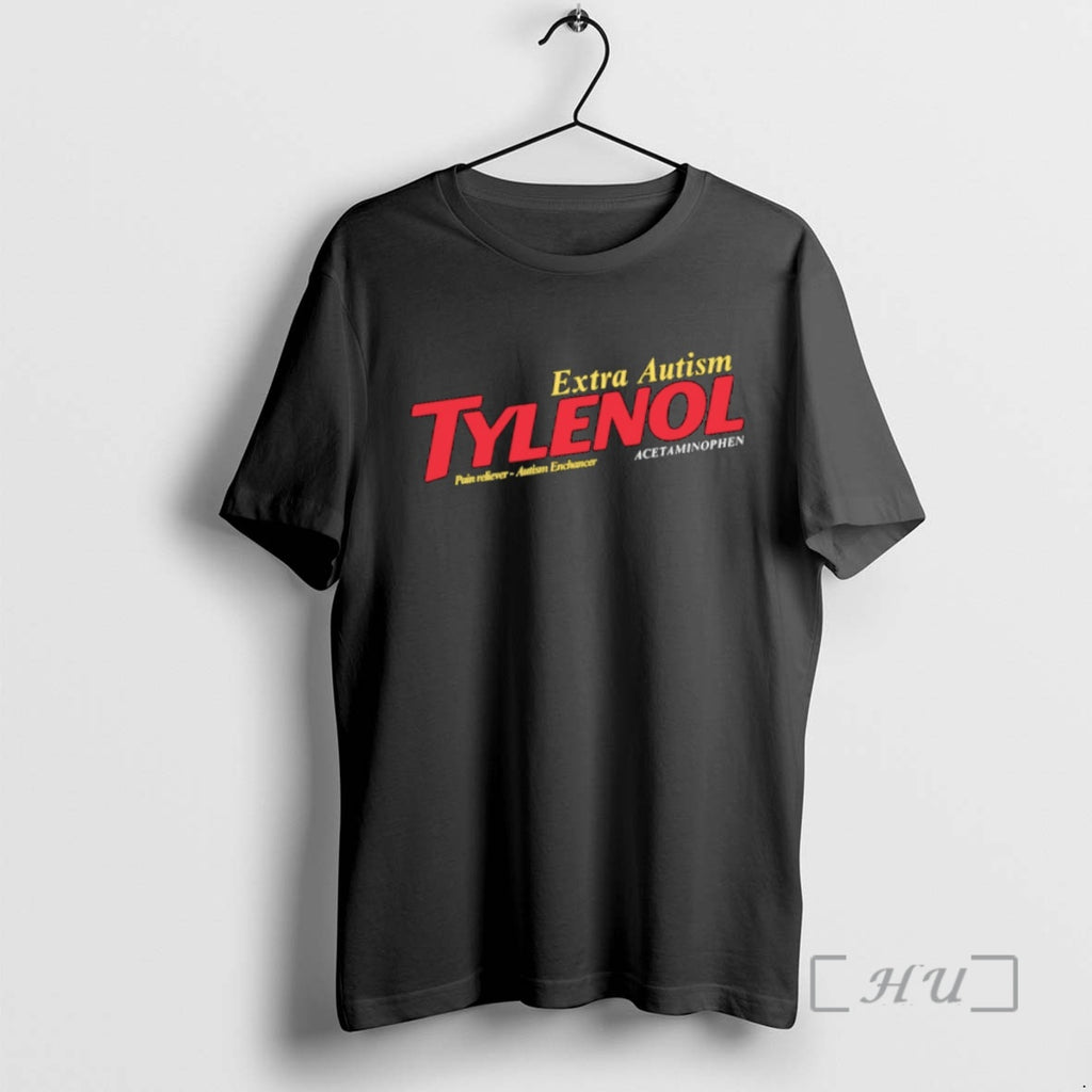 Trending Tylenol Extra Autism Acetaminophen Parody Logo T-Shirts, Hoodie, Sweatshirt | PrintMintTees.com