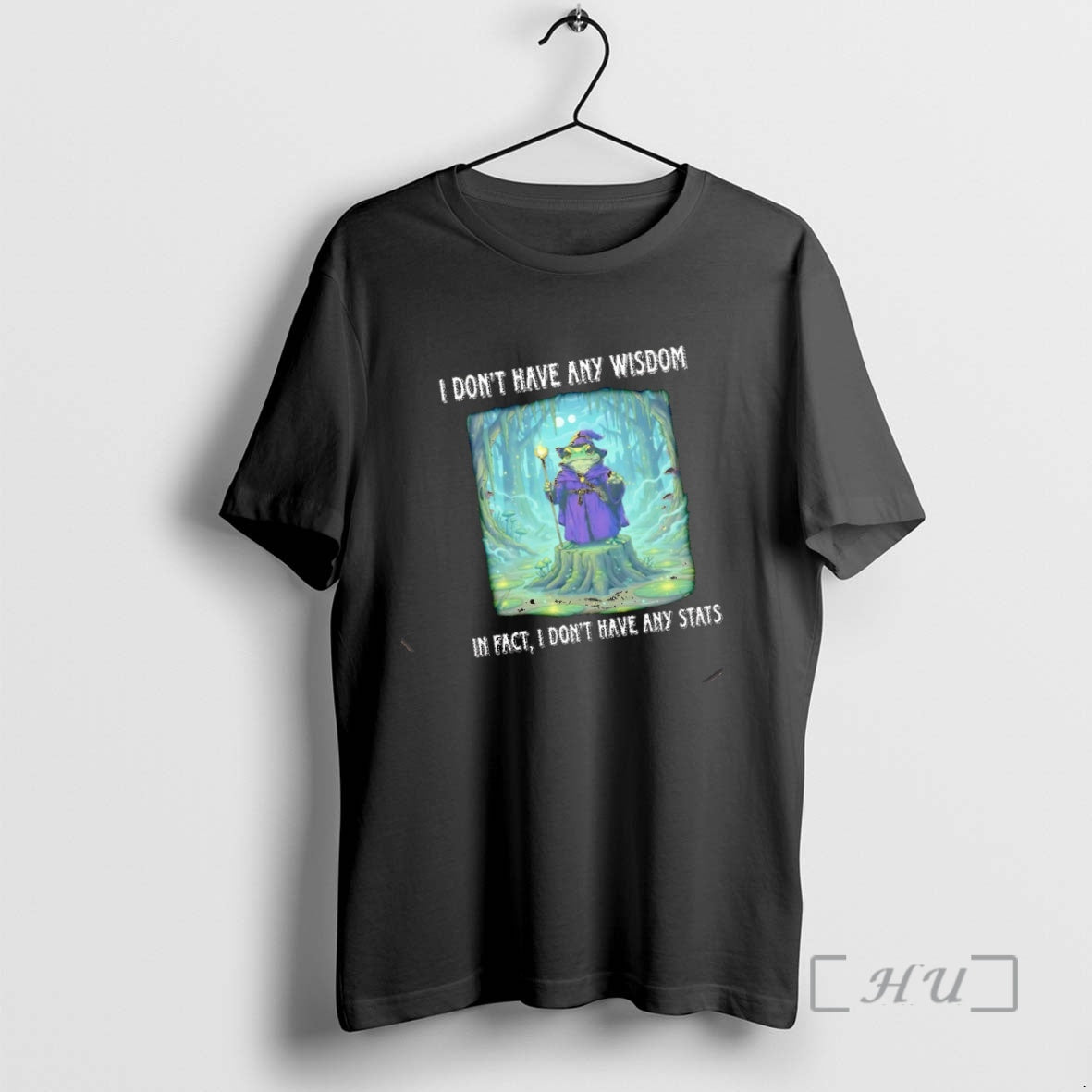Trending Wizard Frog I Dont Have Any Wisdom In Fact I Dont Have Any Stats T-Shirts, Hoodie, Sweatshirt | PrintMintTees.com