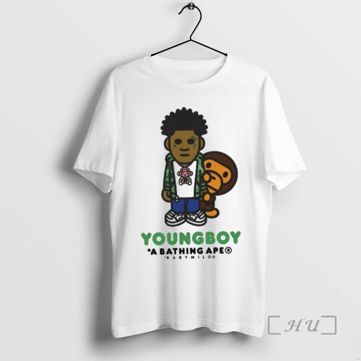 Trending Youngboy Never Broke Again X A Bathing Ape Bape Milo Premium T Shirts Sweater Hoodie, Sweatshirt | PrintMintTees.com