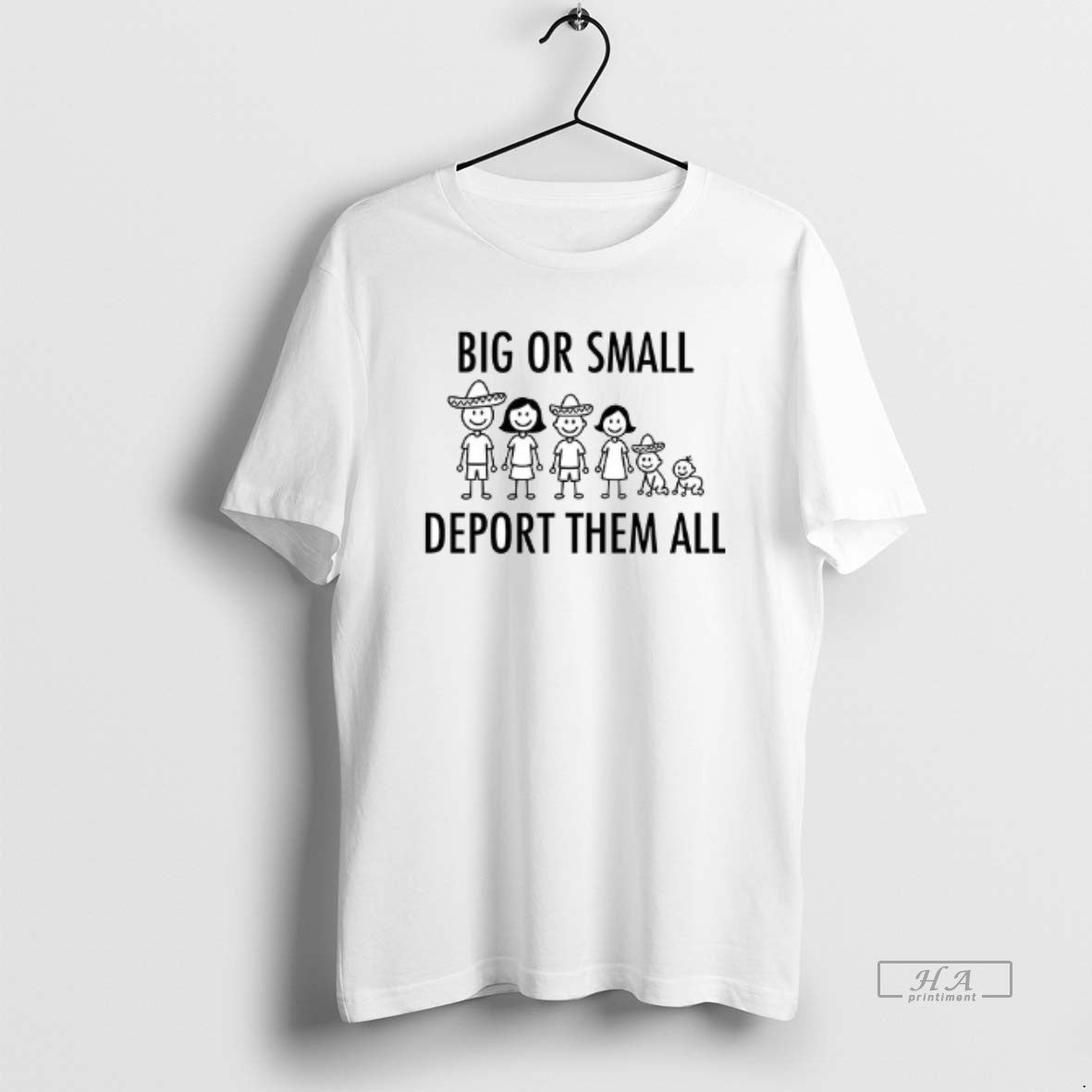 Trendy Big Or Small Deport Them All Ceramic Ceramic And Classic Dad Cap