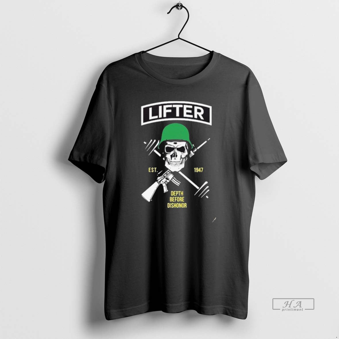 Trendy Lifter Depth Before Dishonor Est 1947 Skull Classic
