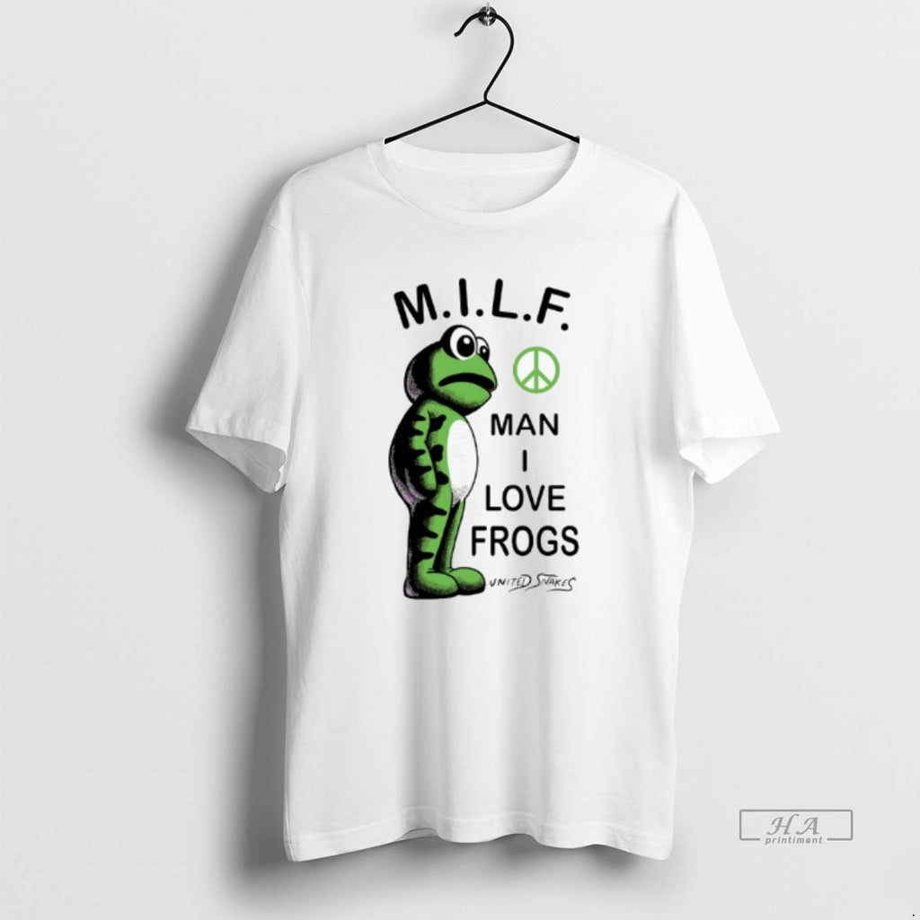 Trendy Milf Man I Love Frogs United Snakes