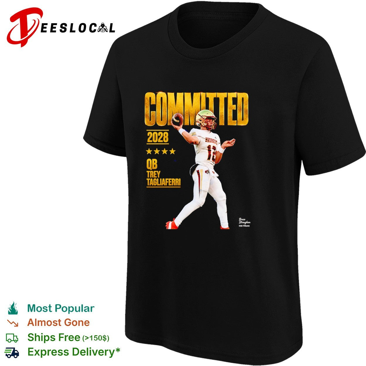 Trey Tagliaferri Bergen Catholic football 2028 Committed QB shirt