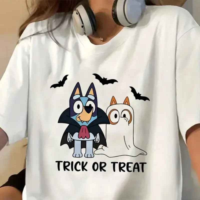 Trick or Treat Shirt, Spooky Season Shirt, Fall Tshirt, Halloween Shirt Top Womenswear Hoodie Sweatshirt | PrintMintTees.com