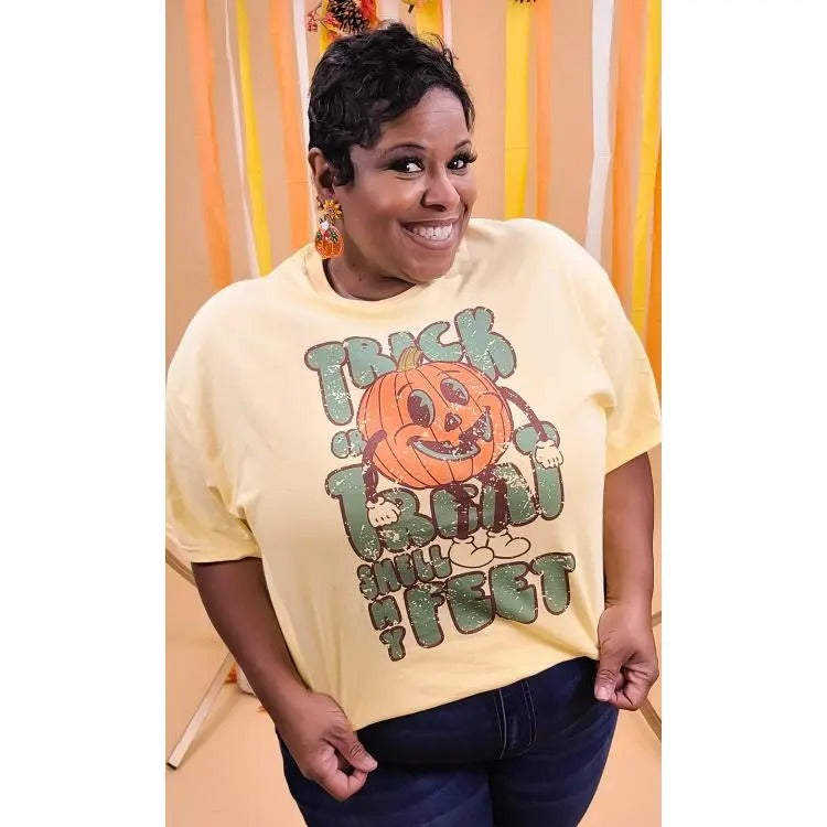Trick or Treat Smell My Feet Graphic T-Shirt Hoodie Sweatshirt | PrintMintTees.com