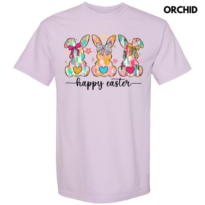 Triple Brushstroke Bunnies Comfort Colors T-Shirt Hoodie Sweatshirt | PrintMintTees.com