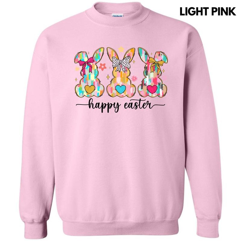 Triple Brushstroke Bunnies Sweatshirt Shirt Hoodie | PrintMintTees.com