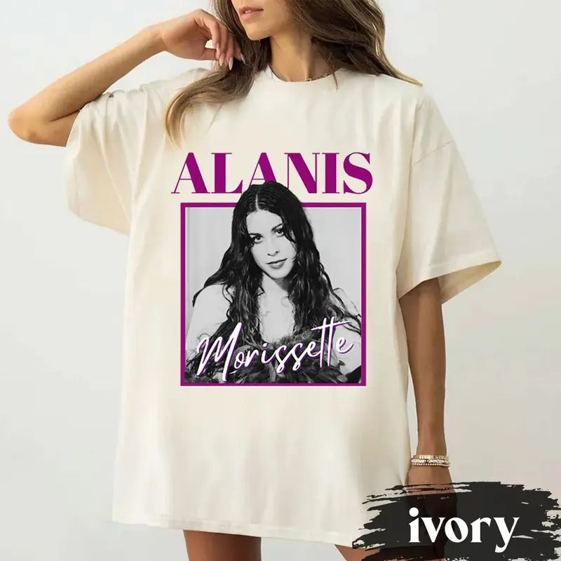 Triple Moon Tour 2024 Shirt, Alanis Morissette T Shirt, Hand In My Pocket, 90s Music Tshirt, Raised On 90s Music, Jagged...
