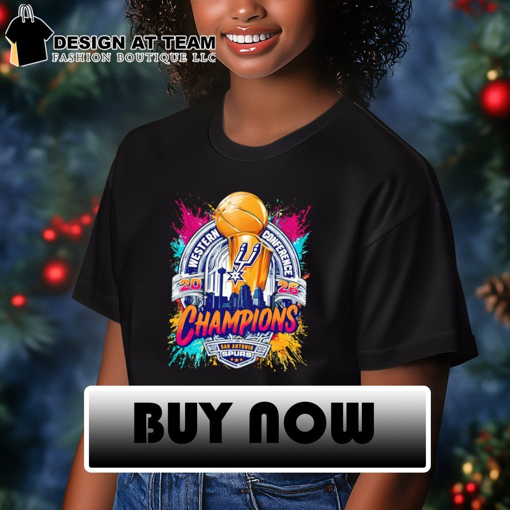 Trophy San Antonio Spurs Basketball NBA Western Conference Champions Finals Fiesta 2026 shirt