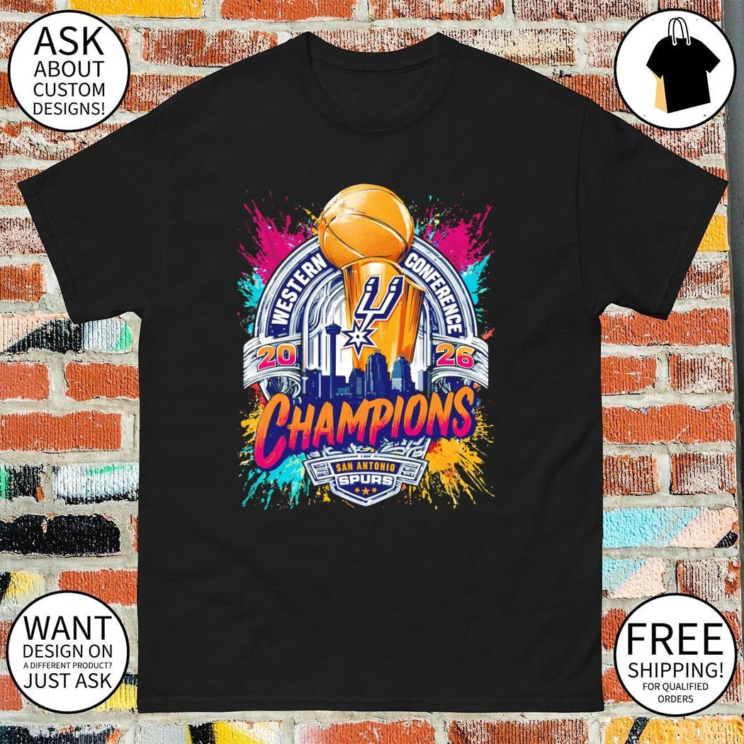 Trophy San Antonio Spurs Basketball NBA Western Conference Champions Finals Fiesta 2026 shirt