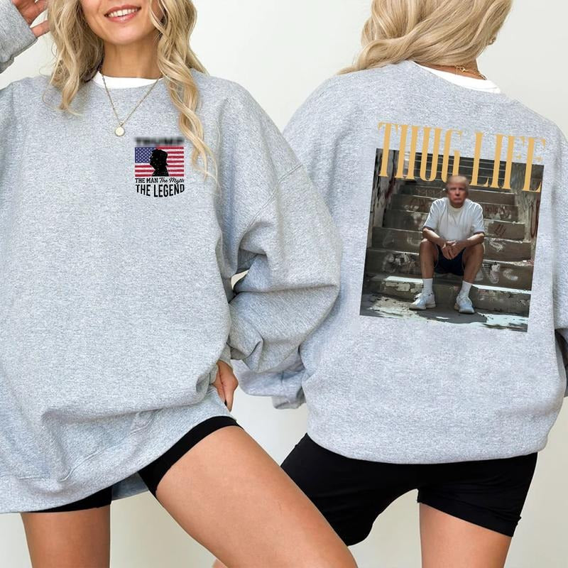 TruUmMp Mugshot Thuglife Print Back shirt,Trending Tee, Country Music Concert Merch, Fathers day shirt Hoodie Sweatshirt