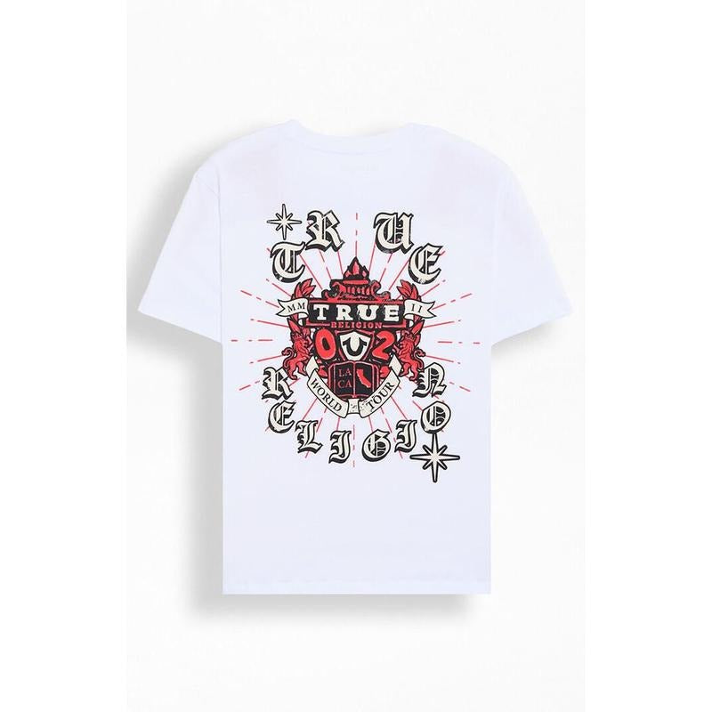 True Religion Men's Shining Crest T-Shirt - Multicolor Hoodie Sweatshirt | PrintMintTees.com