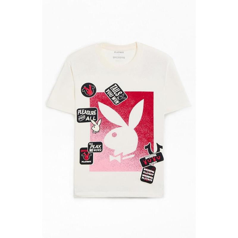 True Religion Men's x Playboy Patch Bunny T-Shirt - Multicolor Hoodie, Sweatshirt | PrintMintTees.com