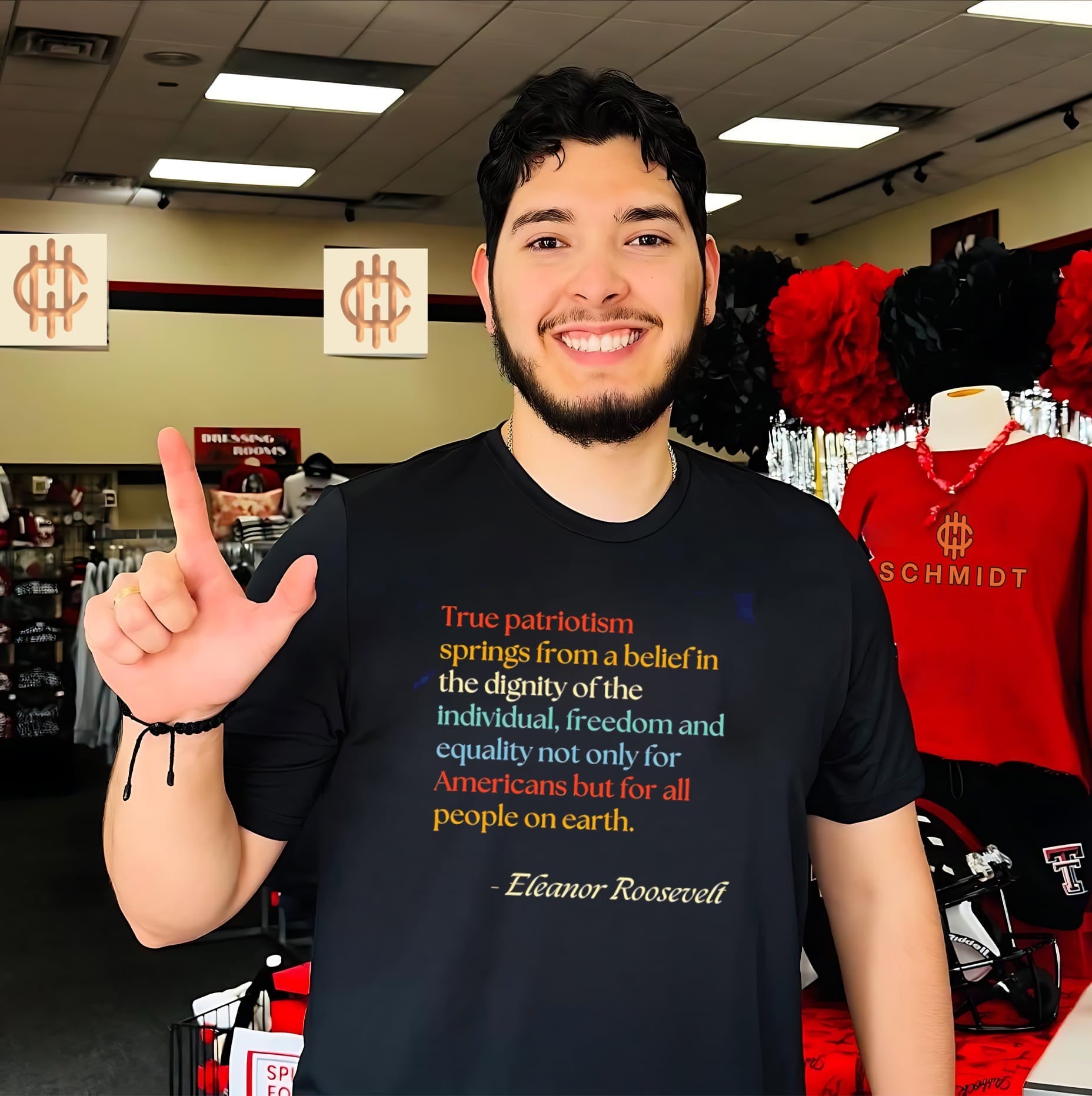 True patriotism springs from a belief in the dignity of the individual freedom shirt