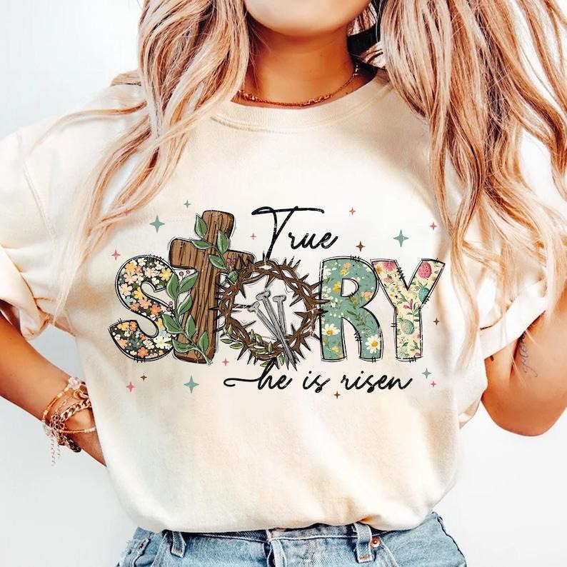 True story he is risen Shirt-sweatshirt-hoodie, retro easter sweatshirt, vintage easter hoodie, Christian easter tshirt,...
