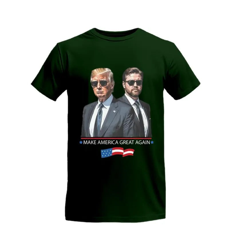 Trum Vance Make America Great Again 2024 Shirt, Trum Van.ce ma.ga Shirt, Never back down, Menswear, Womenswear, Full...