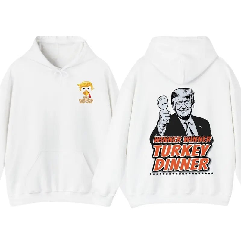 Trummp Thanksgiving T Shirt, Hoodie Winner Winner Turkey Dinner Sweatshirt | PrintMintTees.com