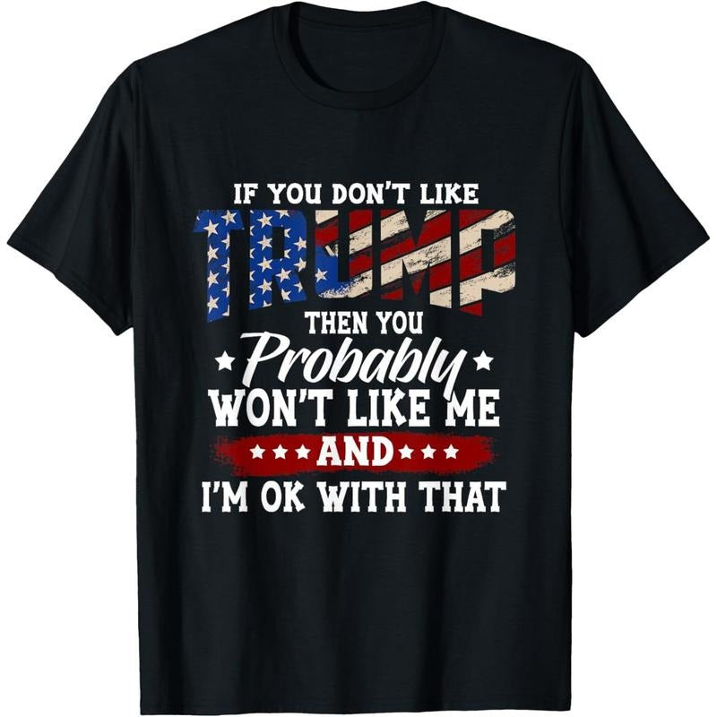 Trump 2024 American Flag 4th of July Trump 2024 T-Shirt made in usa Hoodie Sweatshirt | PrintMintTees.com