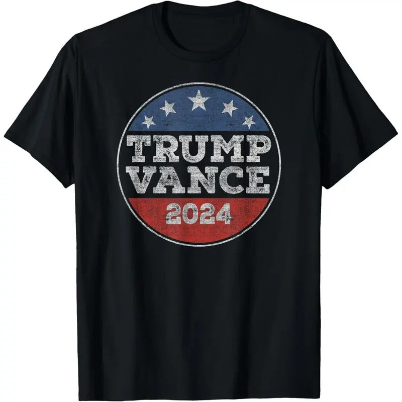 Trump 2024 Button Election for Republicans Trump Vance 2024 T-Shirt made in usa Hoodie Sweatshirt | PrintMintTees.com