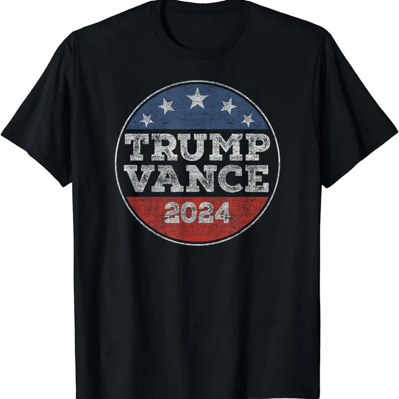 Trump 2024 Button Election for Republicans Trump Vance 2024 T-Shirt Hoodie, Sweatshirt | PrintMintTees.com