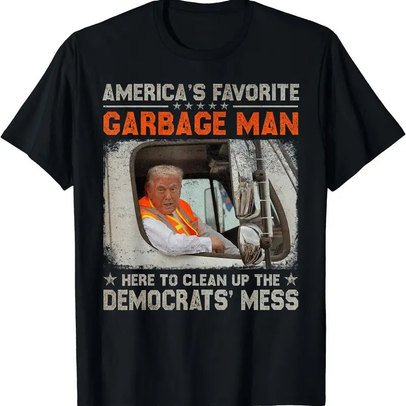 Trump 2024 Election Trump Garbage Man Vote Trump President T-Shirt Hoodie Sweatshirt | PrintMintTees.com