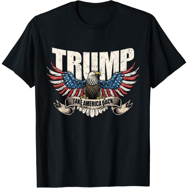 Trump 2024 Flag Take America Back Men Women Donald Trump T-Shirt made in usa Hoodie Sweatshirt | PrintMintTees.com