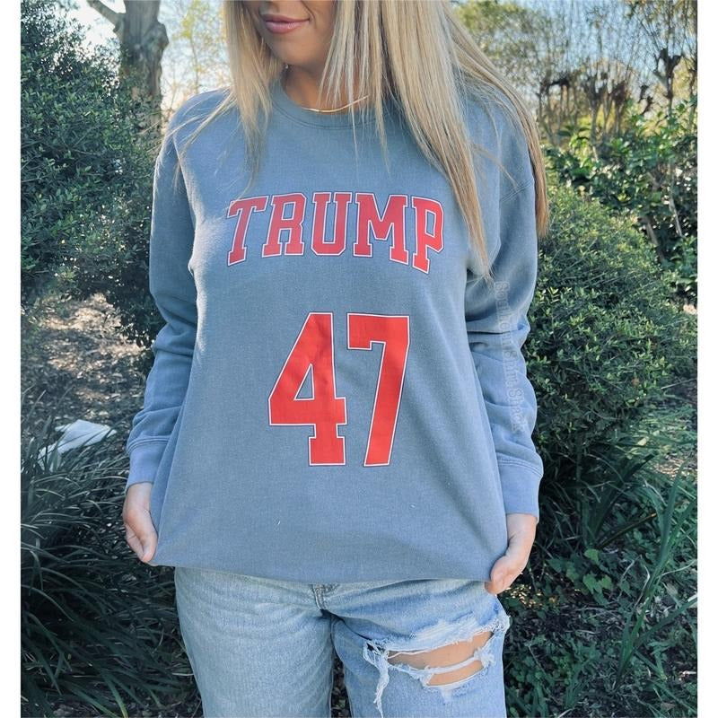 Trump 47 Comfort Colors Sweatshirt Shirt Hoodie | PrintMintTees.com