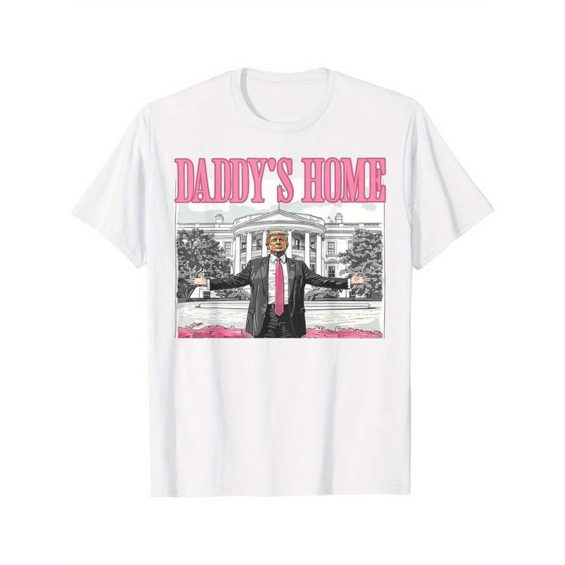 Trump Daddys Home White House 2024 T-Shirt made in usa Hoodie Sweatshirt | PrintMintTees.com