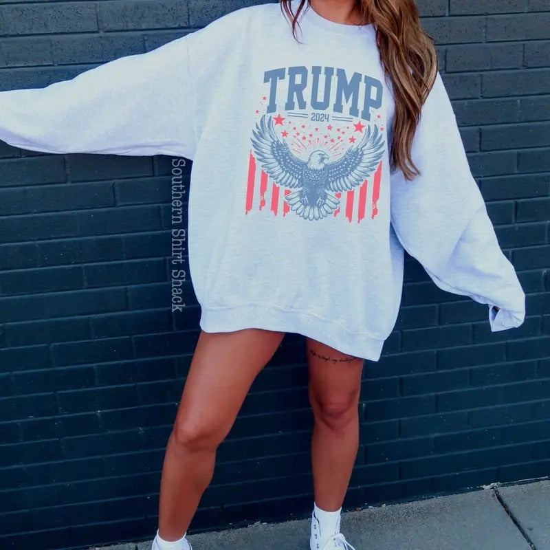 Trump Eagle Sweatshirt Shirt Hoodie | PrintMintTees.com