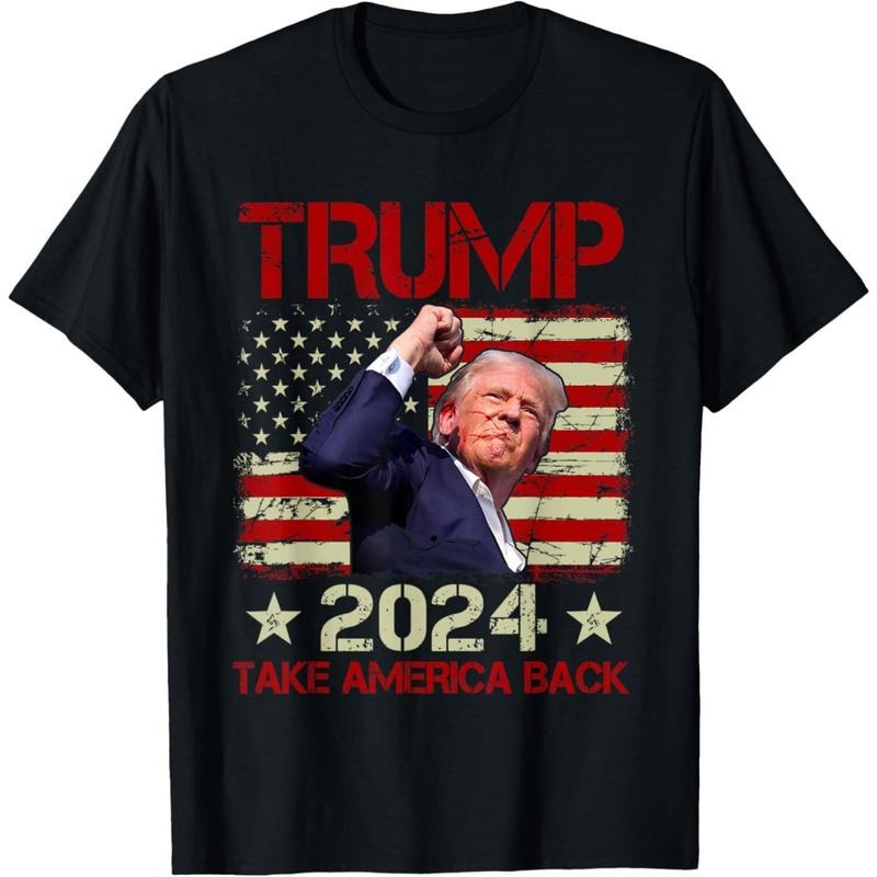 Trump Fist Pump Shot At Trump 2024 Trump Survives Rally T-Shirt.made in usa Hoodie Sweatshirt | PrintMintTees.com