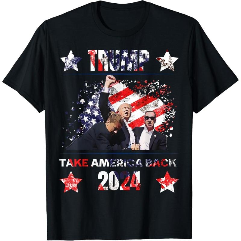 Trump Getting Shot 2024 T-Shirt made in usa Hoodie Sweatshirt | PrintMintTees.com
