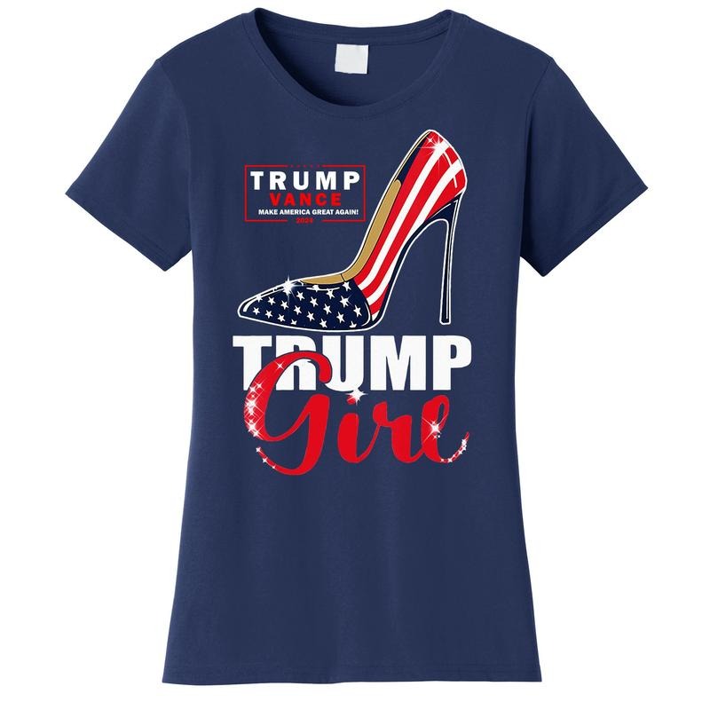 Trump Girl Donald Trump 2024 Jd Vance United States Presidential Election Women's T-Shirt Hoodie Sweatshirt