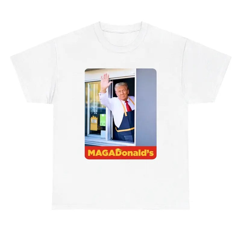 Trump Mc.Donald Shirt, Trump 2024 Shirt, Trump Vance 2024 MAGA Shirt for Men Women Hoodie Sweatshirt | PrintMintTees.com