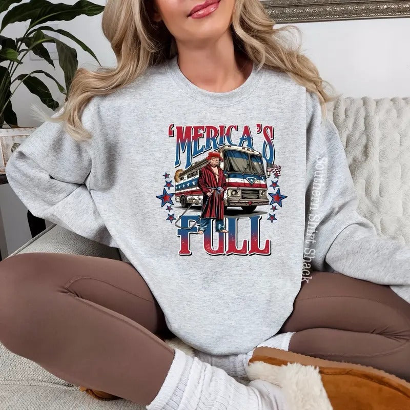 Trump Mericas Full Sweatshirt Shirt Hoodie | PrintMintTees.com