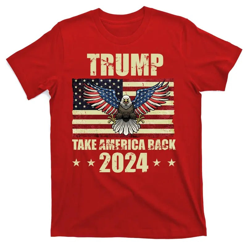Trump Take America Back 2024 T-Shirt Menswear Top Hoodie Sweatshirt | PrintMintTees.com