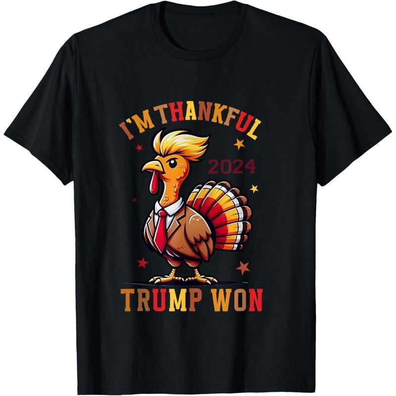 Trump Thanksgiving I'm Thankful Trump Won T-Shirt made in usa Hoodie Sweatshirt | PrintMintTees.com